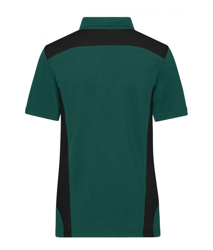 Damen Ladies' Workwear Polo - STRONG - Dark-green/black 10444