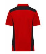 Damen Ladies' Workwear Polo - STRONG - Red/black 10444