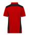 Damen Ladies' Workwear Polo - STRONG - Red/black 10444