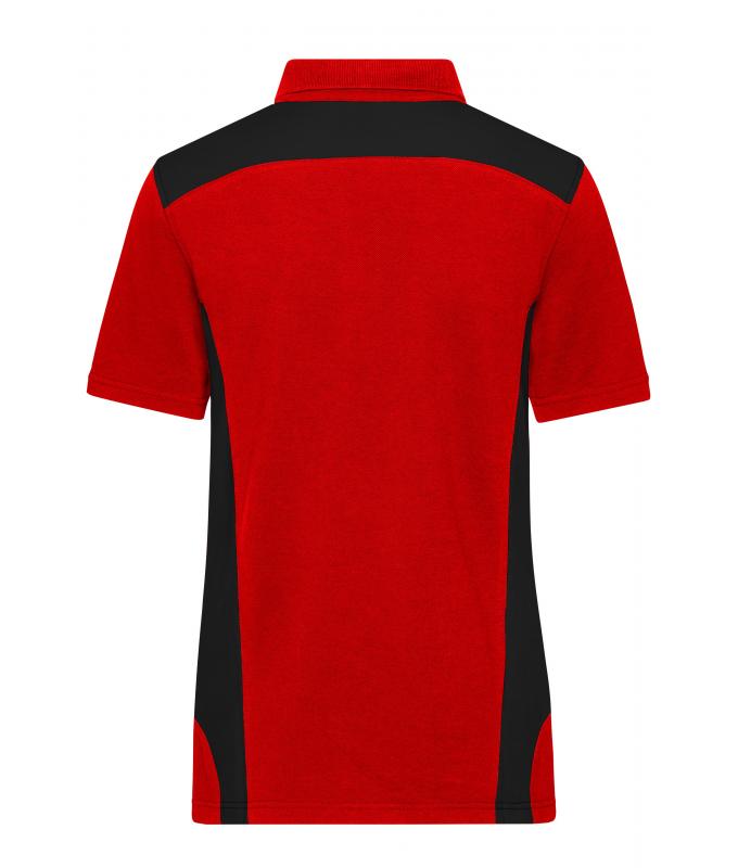 Damen Ladies' Workwear Polo - STRONG - Red/black 10444