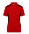 Damen Ladies' Workwear Polo - STRONG - Red/black 10444