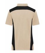 Damen Ladies' Workwear Polo - STRONG - Stone/black 10444