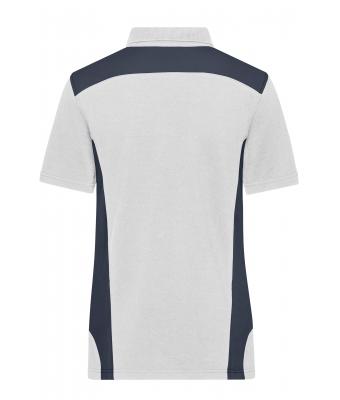 Damen Ladies' Workwear Polo - STRONG - White/carbon 10444