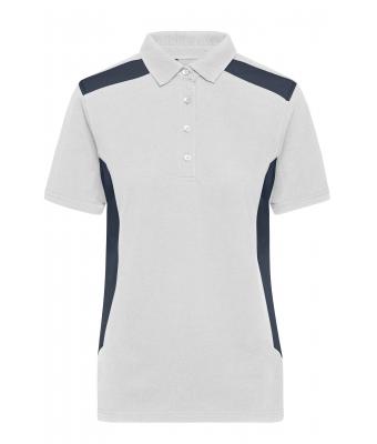 Damen Ladies' Workwear Polo - STRONG - White/carbon 10444