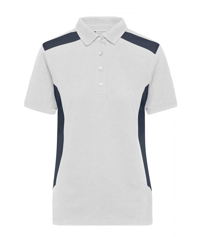 Damen Ladies' Workwear Polo - STRONG - White/carbon 10444