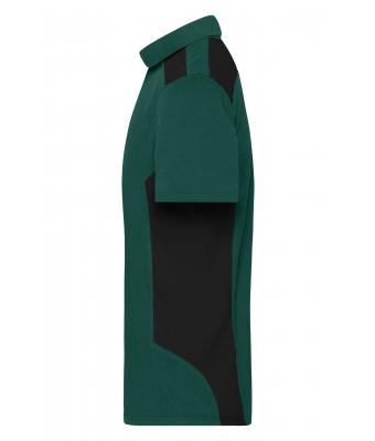 Men Men's Workwear Polo - STRONG -   OCS Blended & RCS Dark-green/black 10446