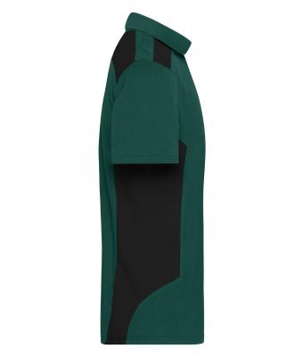 Men Men's Workwear Polo - STRONG -   OCS Blended & RCS Dark-green/black 10446