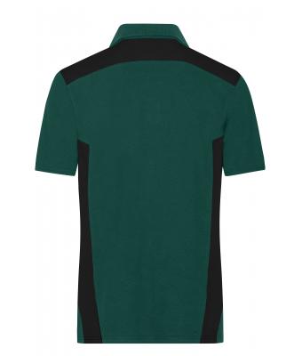 Men Men's Workwear Polo - STRONG -   OCS Blended & RCS Dark-green/black 10446