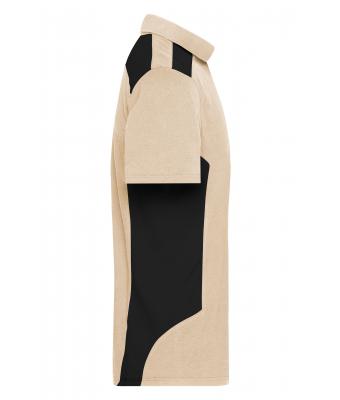 Men Men's Workwear Polo - STRONG -   OCS Blended & RCS Stone/black 10446