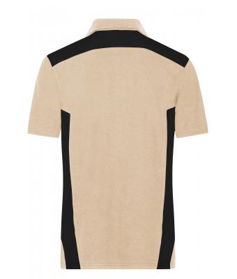 Men Men's Workwear Polo - STRONG -   OCS Blended & RCS Stone/black 10446