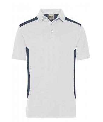 Men Men's Workwear Polo - STRONG -   OCS Blended & RCS White/carbon 10446