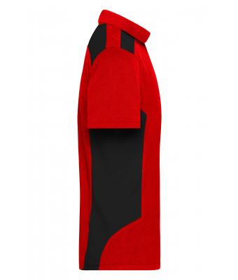 Herren Men's Workwear Polo - STRONG -  OCS Blended & RCS Red/black 10446