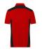 Men Men's Workwear Polo - STRONG - Red/black 10446