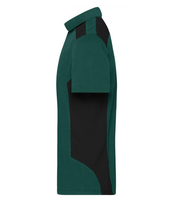 Men Men's Workwear Polo - STRONG - OCS Blended & RCS Dark-green/black 10446