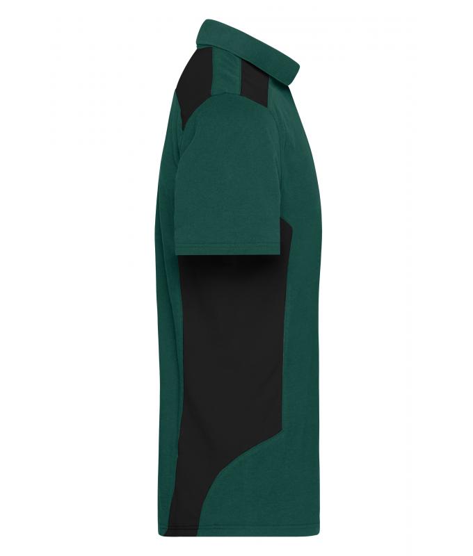 Men Men's Workwear Polo - STRONG - OCS Blended & RCS Dark-green/black 10446