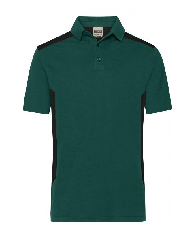Herren Men's Workwear Polo - STRONG - OCS Blended & RCS Dark-green/black 10446