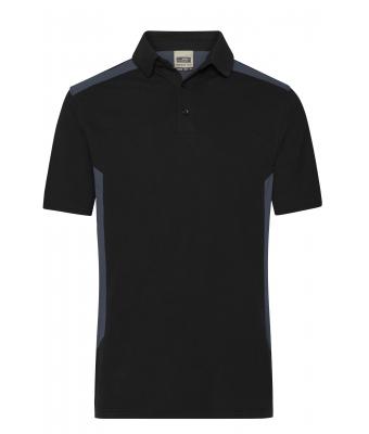 Herren Men's Workwear Polo - STRONG - Black/carbon 10446