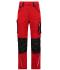 Unisex Workwear Pants Slim Line  - STRONG -   GRS & OCS Blended Red/black 10430