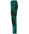 Unisex Workwear Pants Slim Line  - STRONG -   GRS & OCS Blended Dark-green/black 10430