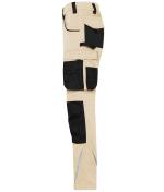 Unisex Workwear Pants Slim Line  - STRONG -   GRS & OCS Blended Stone/black 10430