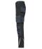 Unisex Workwear Pants Slim Line  - STRONG -   GRS Black/carbon 10430