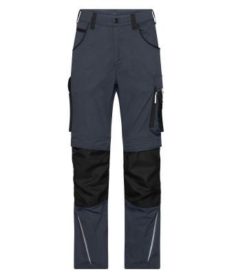 Unisex Workwear Pants Slim Line  - STRONG -   GRS Carbon/black 10430