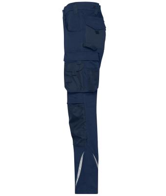 Unisex Workwear Pants Slim Line  - STRONG -   GRS Navy/navy 10430
