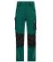 Unisex Workwear Pants Slim Line  - STRONG -   GRS Dark-green/black 10430
