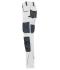 Unisex Workwear Pants Slim Line  - STRONG -   GRS White/carbon 10430