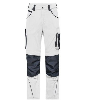 Unisex Workwear Pants Slim Line  - STRONG -   GRS White/carbon 10430