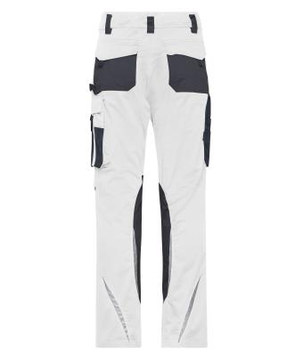Unisex Workwear Pants Slim Line  - STRONG -   GRS White/carbon 10430