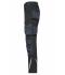 Unisex Workwear Pants Slim Line  - STRONG - Black/carbon 10430
