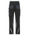 Unisex Workwear Pants Slim Line  - STRONG - Black/carbon 10430