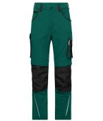 Unisex Workwear Pants Slim Line - STRONG - GRS & OCS Blended Dark-green/black 10430