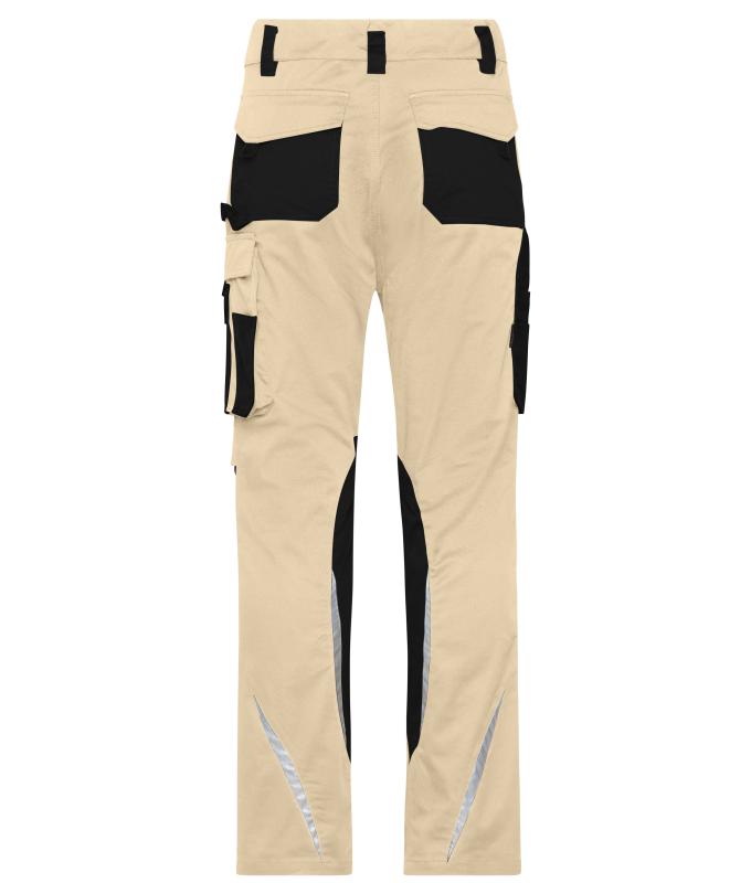 Unisex Workwear Pants Slim Line - STRONG - GRS & OCS Blended Stone/black 10430