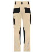 Unisex Workwear Pants Slim Line - STRONG - GRS & OCS Blended Stone/black 10430