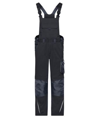 Unisex Workwear Pants with Bib - STRONG -   GRS & OCS Blended Black/carbon 10437