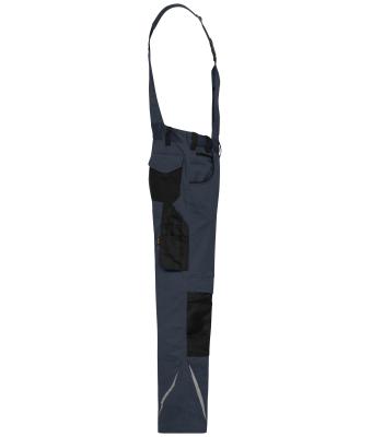 Unisex Workwear Pants with Bib - STRONG -   GRS & OCS Blended Carbon/black 10437