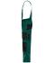 Unisex Workwear Pants with Bib - STRONG -   GRS & OCS Blended Dark-green/black 10437