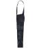 Unisex Workwear Pants with Bib - STRONG -   GRS Black/carbon 10437