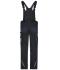 Unisex Workwear Pants with Bib - STRONG -   GRS Black/carbon 10437