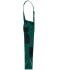 Unisex Workwear Pants with Bib - STRONG -   GRS Dark-green/black 10437