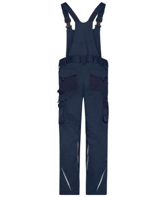 Unisex Workwear Pants with Bib - STRONG -   GRS Navy/navy 10437