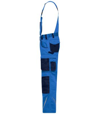 Unisex Workwear Pants with Bib - STRONG -   GRS Royal/navy 10437