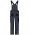 Unisex Workwear Pants with Bib - STRONG -   GRS Carbon/black 10437
