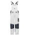 Unisex Workwear Pants with Bib - STRONG -   GRS White/carbon 10437