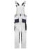 Unisex Workwear Pants with Bib - STRONG -   GRS White/carbon 10437