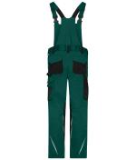 Unisex Workwear Pants with Bib - STRONG - GRS & OCS Blended Dark-green/black 10437