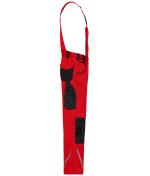 Unisex Workwear Pants with Bib - STRONG - GRS & OCS Blended Red/black 10437