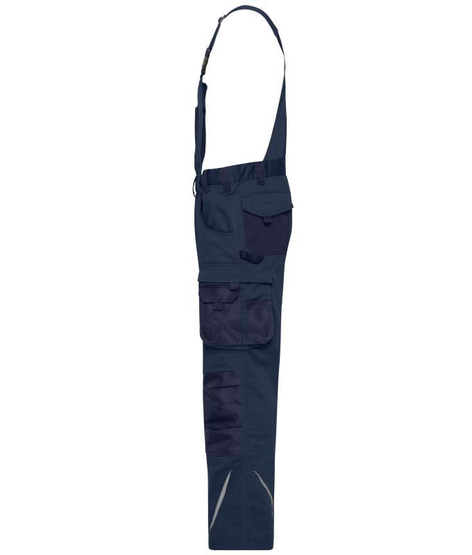 Unisex Workwear Pants with Bib - STRONG - GRS & OCS Blended Navy/navy 10437